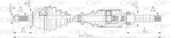 OPEN PARTS kardaninis velenas DRS6019.00